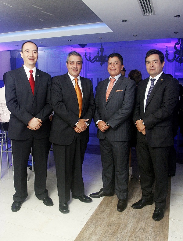 Juan Carlos Restrepo, Marcelo Rivas, Jorge Cabeza y Jorge Salari
